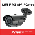 1.3MP IP Poe WDR ИК-камера безопасности для наружного наблюдения